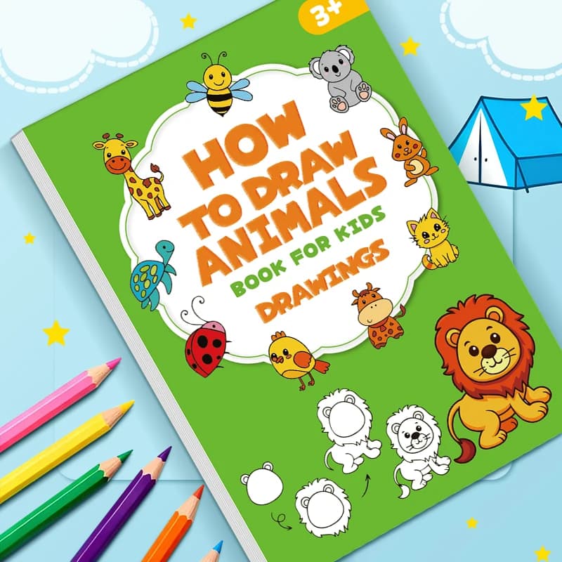 Livres de dessin étape par étape, apprendre à dessiner rien, exercices de dessin étape par étape | idées cadeaux d'anniversaire et de Noël