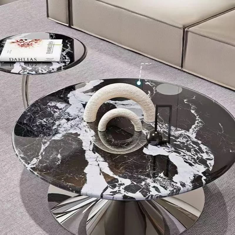 Tables basses en marbre pour salle à manger, salon, esthétique, moderne, Premium, meubles De luxe nordiques Mesa De Centro De Sala