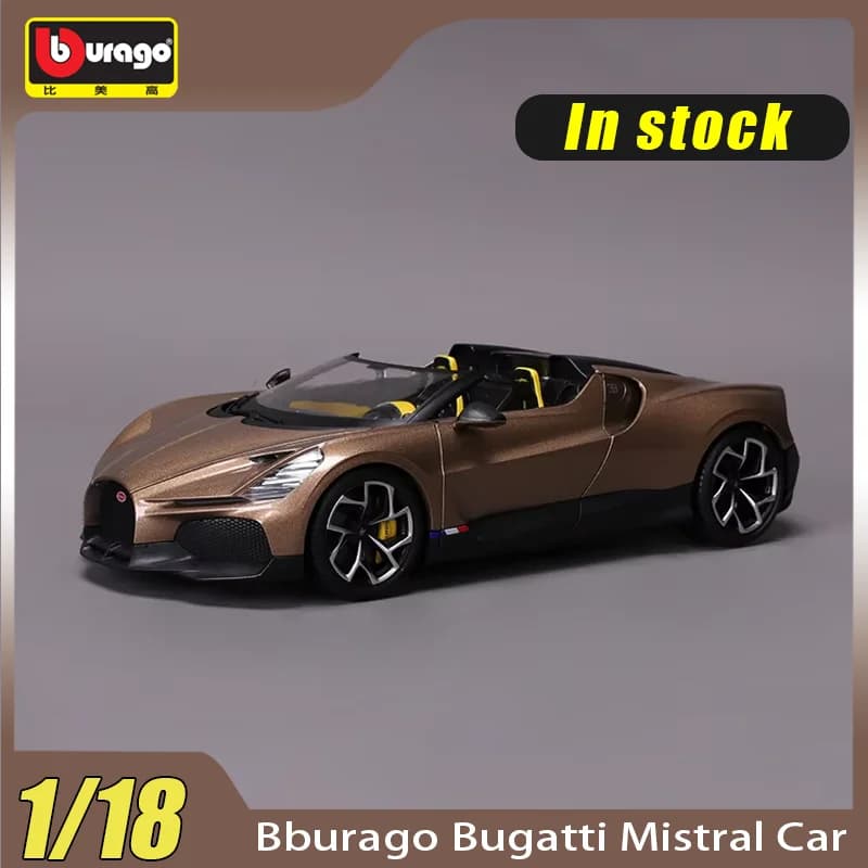 Bburago 1:18 Bugatti Mistral voiture Miniature en alliage moulé sous pression modèle Bugatti voiture jouets personnalisés Collection cadeaux