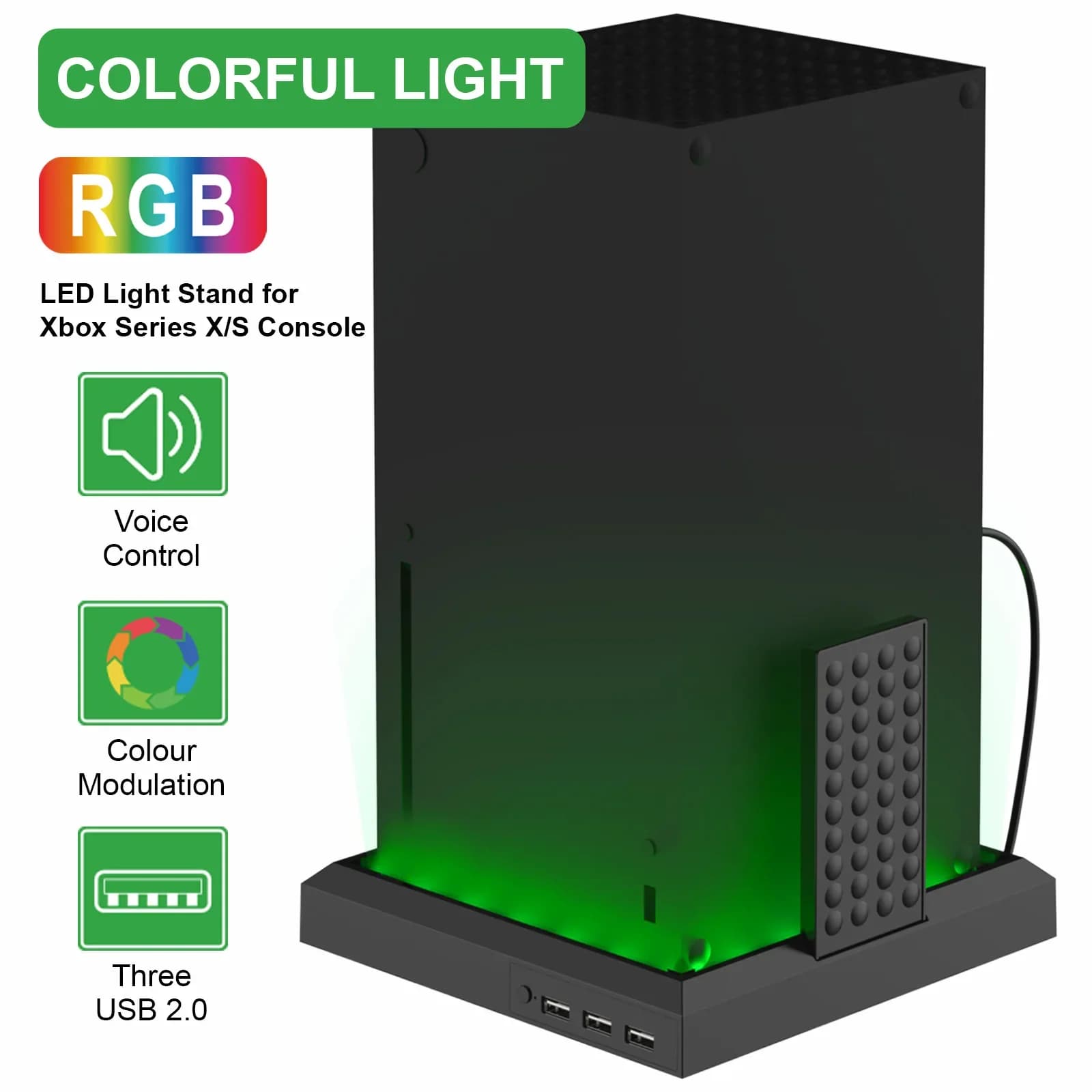 Station de support de lumière RGB pour Console Xbox série X/S