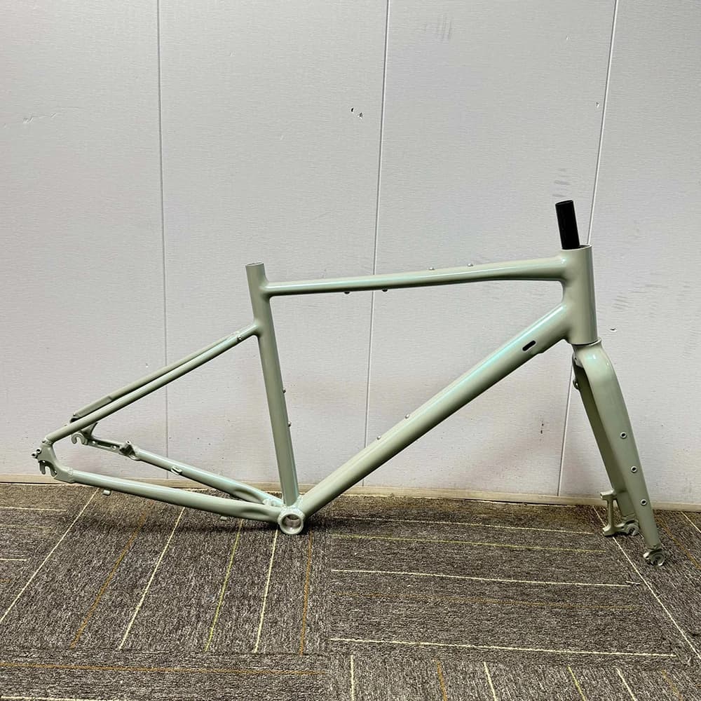 Cadre de vélo de route en alliage d'aluminium B.B44MM x 68MM, 43cm/48cm/52cm, O.Watts D avant 100mm arrière 135mm