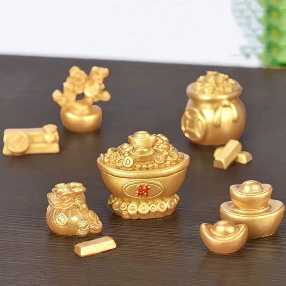 Décorations de Nouvel An : Figurines et Petits Ornements Porte-Bonheur pour la Prospérité