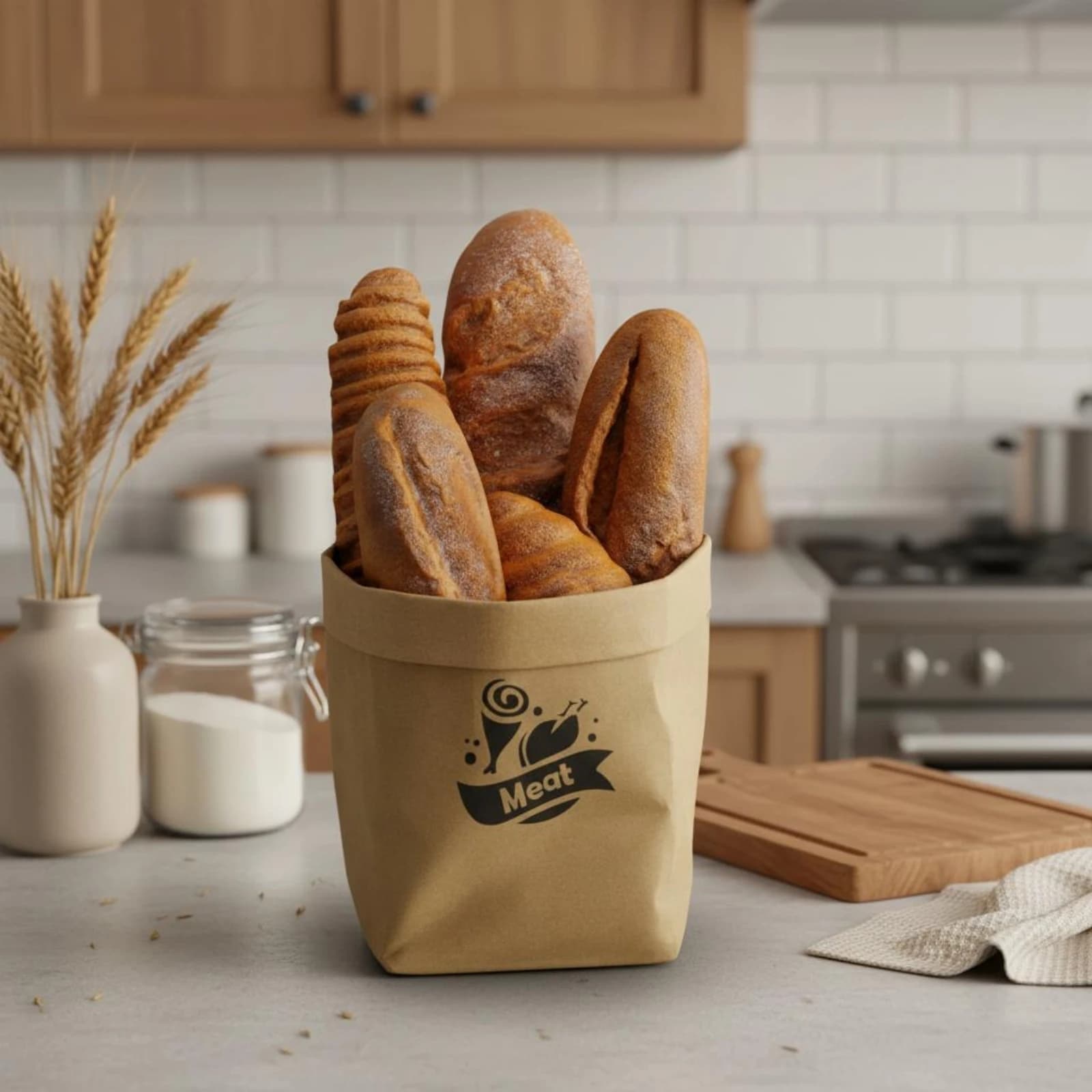 Décoration de pain artificiel léger pour la cuisine ou la photographie culinaire
